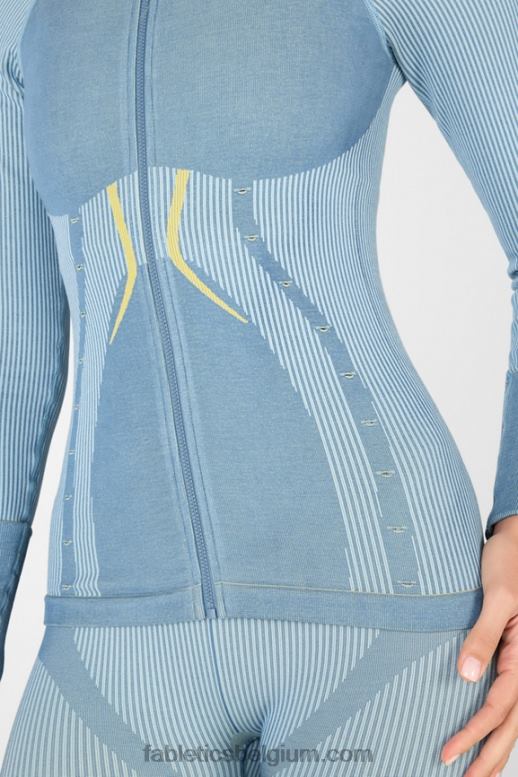 leisteenblauw/hemelweg/meyer vrouwen Cassidy naadloze jas Fabletics LH20J2708