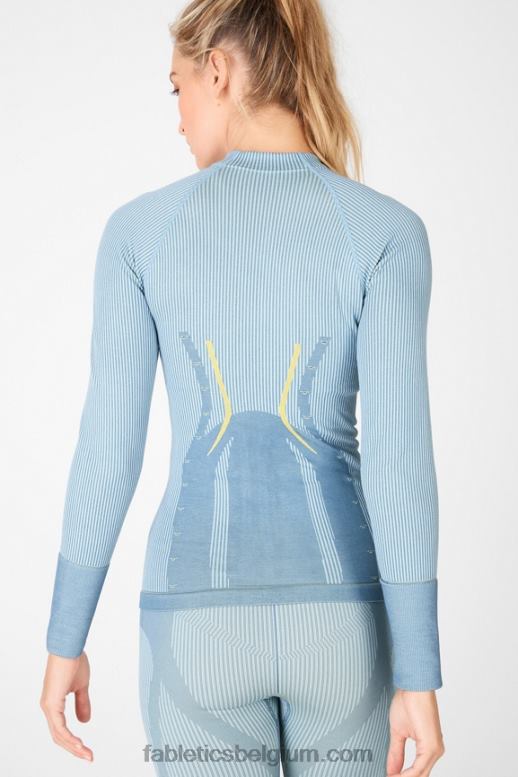 leisteenblauw/hemelweg/meyer vrouwen Cassidy naadloze jas Fabletics LH20J2708
