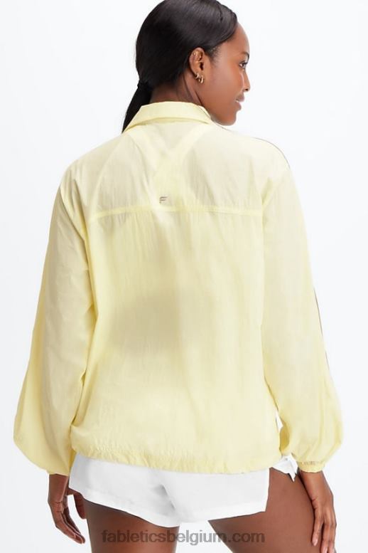 licht peer/helder wit vrouwen oversized vlieggewicht windjack Fabletics LH20J2747
