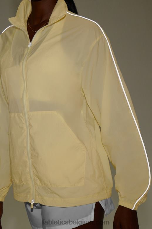 licht peer/helder wit vrouwen oversized vlieggewicht windjack Fabletics LH20J2747