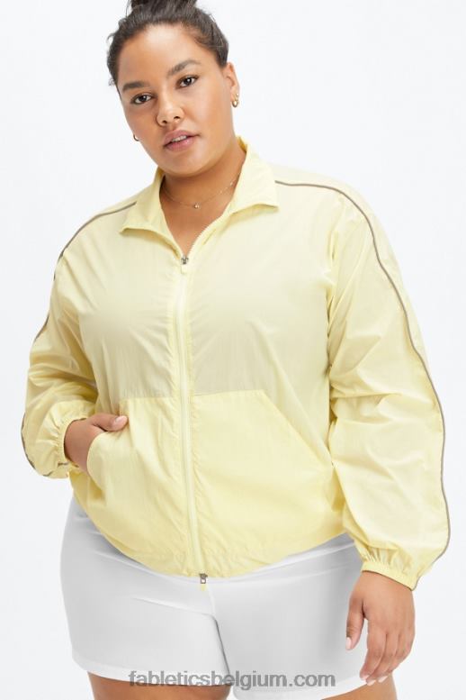 licht peer/helder wit vrouwen oversized vlieggewicht windjack Fabletics LH20J2748