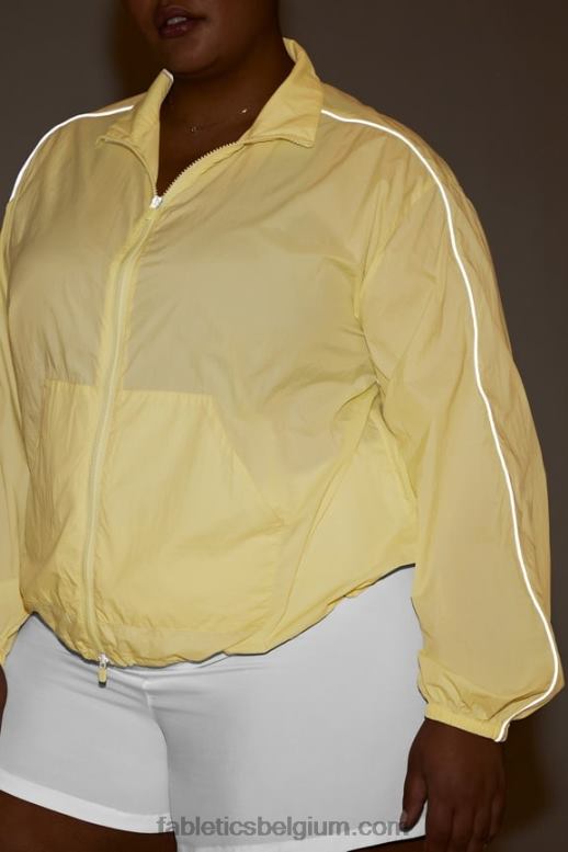 licht peer/helder wit vrouwen oversized vlieggewicht windjack Fabletics LH20J2748