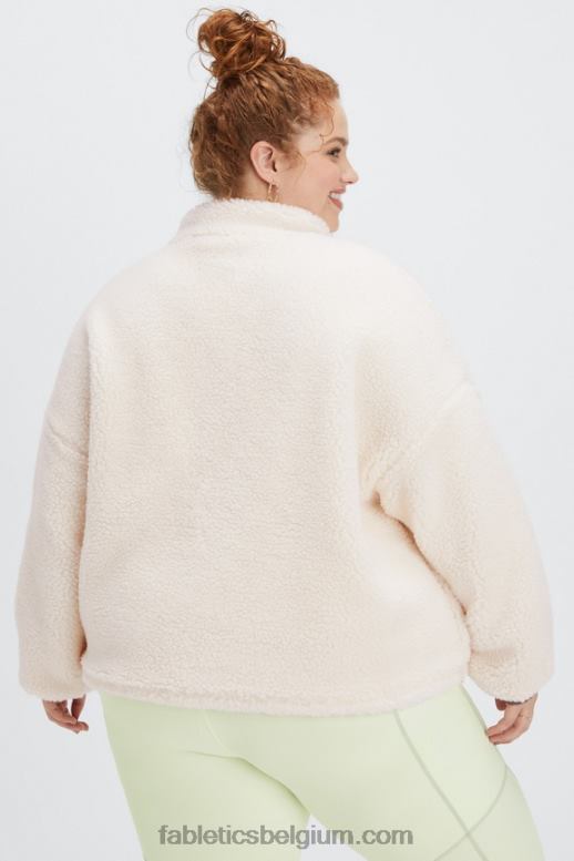 logo van zilverreiger/wilgenschors vrouwen rylan teddy jas Fabletics LH20J2794
