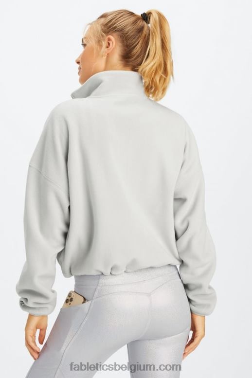 mineraal grijs vrouwen rayne polar fleece met ritssluiting Fabletics LH20J2778