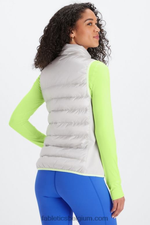 mineraalgrijs/highlighter wavy cheetah vrouwen elliot puffervest Fabletics LH20J2795