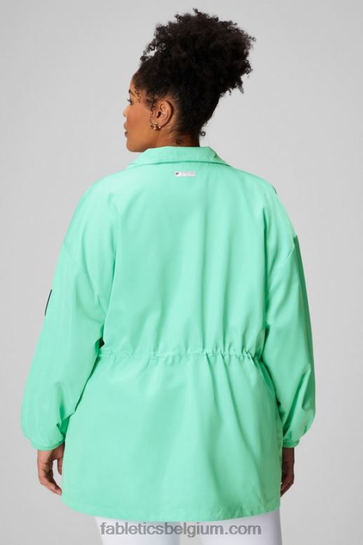 mistige baai/klassiek wit vrouwen utility-parka Fabletics LH20J2763