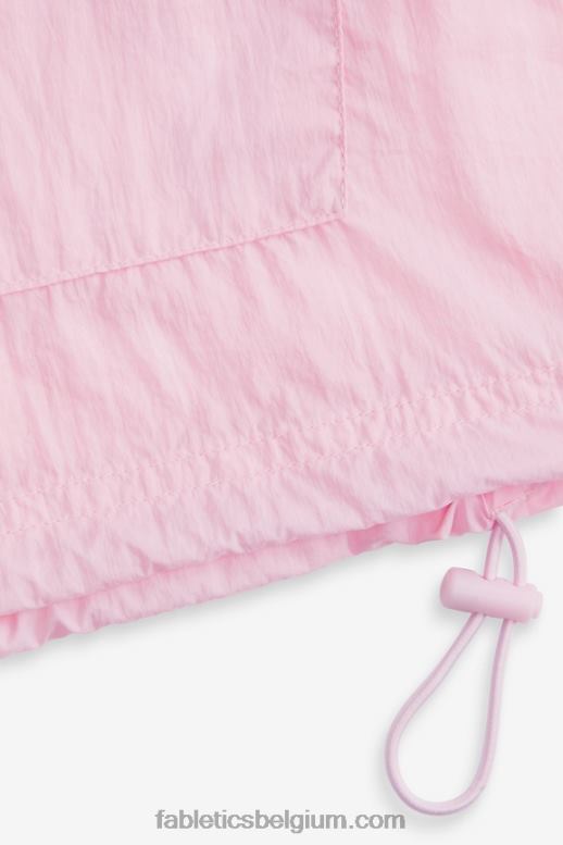 mooi roze/reflecterend zilver vrouwen oversized vlieggewicht windjack Fabletics LH20J2743