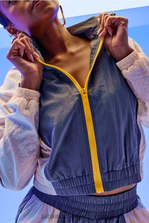 onweerswolk multi vrouwen alayia trainingsjack met kleurvlakken Fabletics LH20J2811