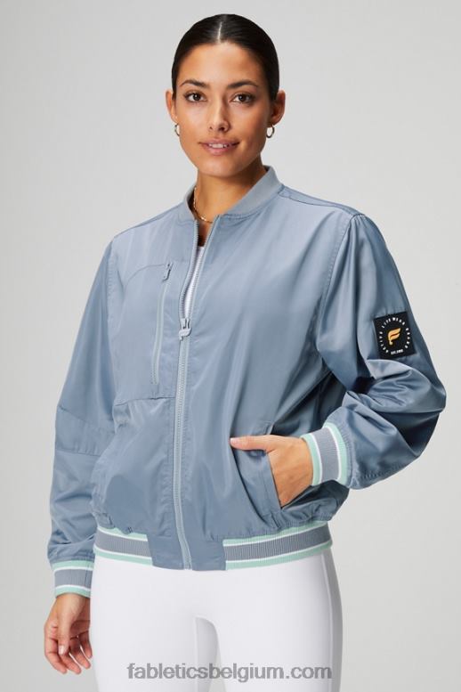 regenwolk/woestijnzon vrouwen satijnen bomberjack Fabletics LH20J2767