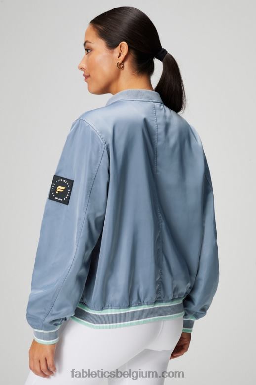 regenwolk/woestijnzon vrouwen satijnen bomberjack Fabletics LH20J2767