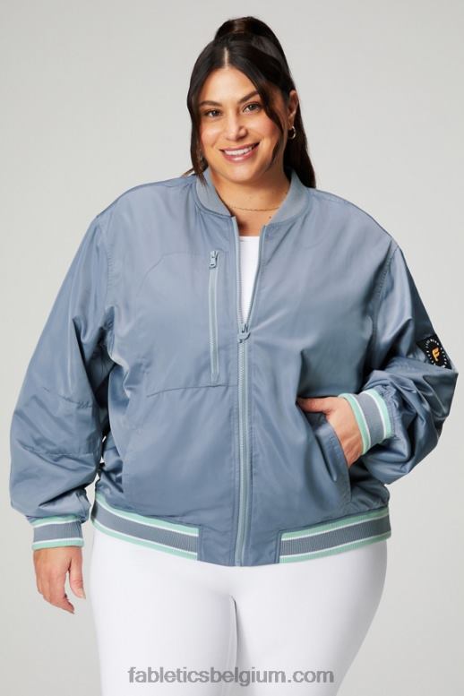 regenwolk/woestijnzon vrouwen satijnen bomberjack Fabletics LH20J2768