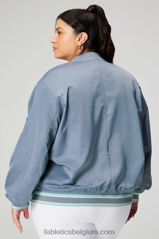 regenwolk/woestijnzon vrouwen satijnen bomberjack Fabletics LH20J2768