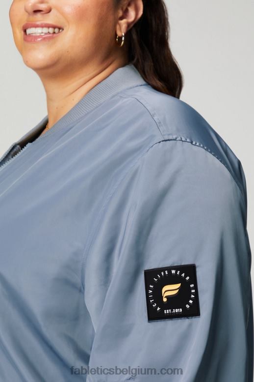regenwolk/woestijnzon vrouwen satijnen bomberjack Fabletics LH20J2768