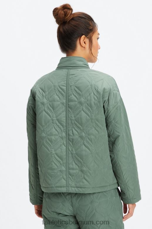 rook groen vrouwen gewatteerd loftjack Fabletics LH20J2791