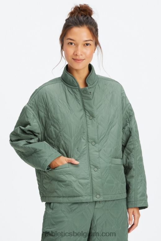 rook groen vrouwen gewatteerd loftjack Fabletics LH20J2791