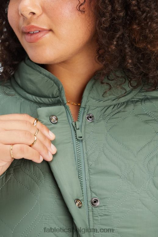 rook groen vrouwen gewatteerd loftjack Fabletics LH20J2792
