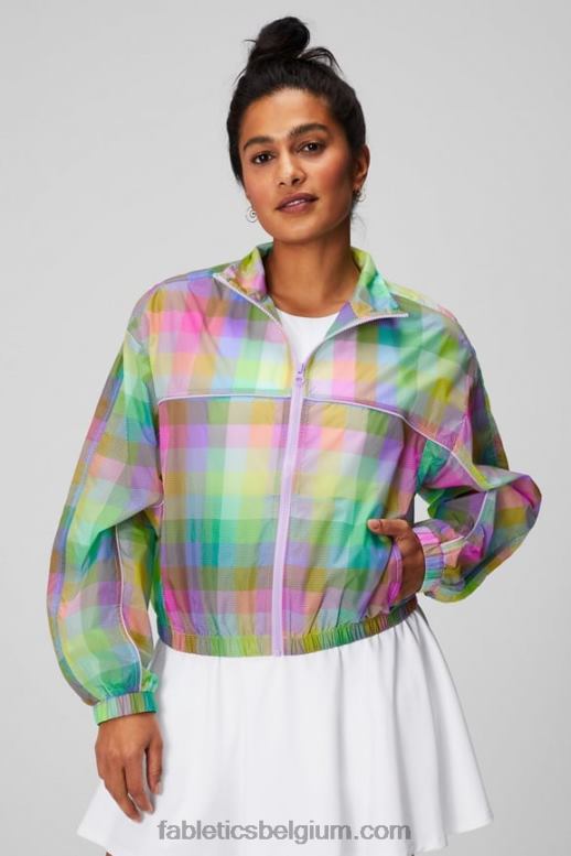 snoep cheque vrouwen payton geweven jas Fabletics LH20J2756