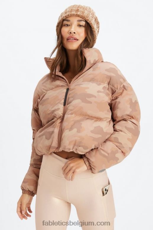 teddy groot camo/wilgenbast-logo vrouwen dwalen bijgesneden kogelvis Fabletics LH20J2771