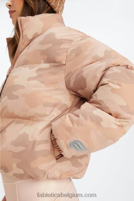 teddy groot camo/wilgenbast-logo vrouwen dwalen bijgesneden kogelvis Fabletics LH20J2771