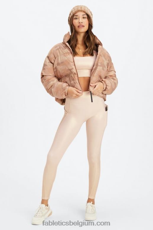 teddy groot camo/wilgenbast-logo vrouwen dwalen bijgesneden kogelvis Fabletics LH20J2771