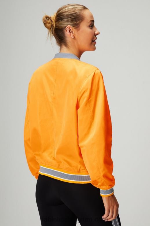 woestijnzon/regenwolk vrouwen satijnen bomberjack Fabletics LH20J2766