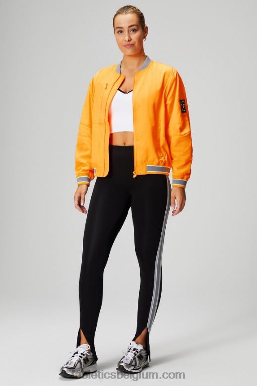 woestijnzon/regenwolk vrouwen satijnen bomberjack Fabletics LH20J2766