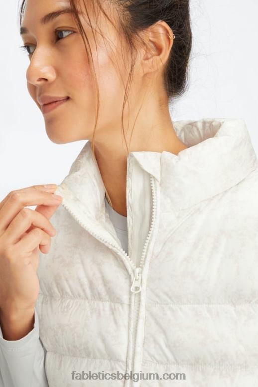 zacht wit mini nueue camo/willow bark-logo vrouwen elliot puffervest Fabletics LH20J2797