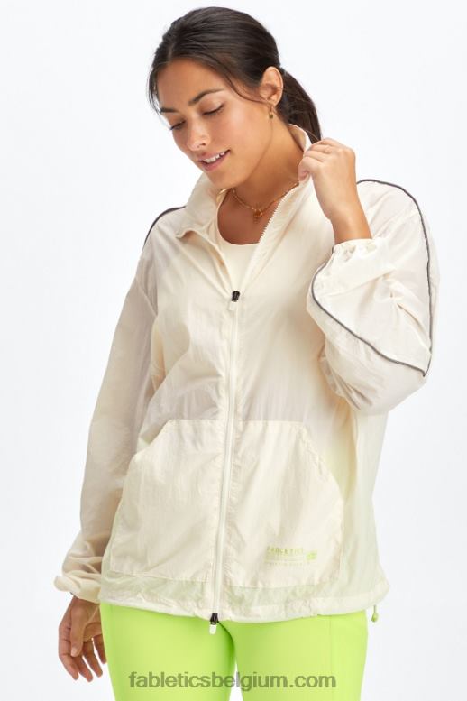 zilverreiger / spruit / atletische club vrouwen oversized vlieggewicht windjack Fabletics LH20J2745
