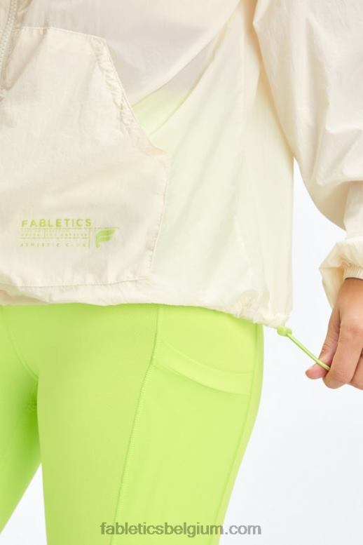 zilverreiger / spruit / atletische club vrouwen oversized vlieggewicht windjack Fabletics LH20J2745
