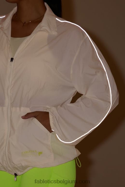 zilverreiger / spruit / atletische club vrouwen oversized vlieggewicht windjack Fabletics LH20J2745