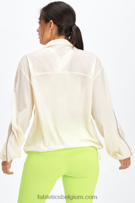 zilverreiger / spruit / atletische club vrouwen oversized vlieggewicht windjack Fabletics LH20J2745