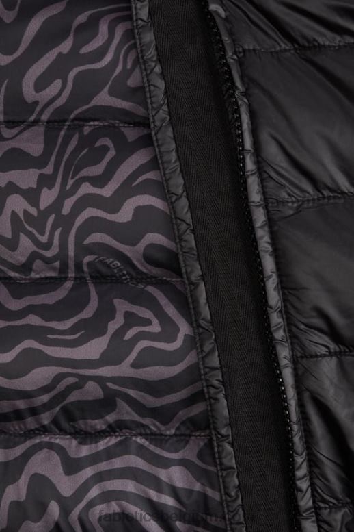 zwart/tin gemarmerde zebra vrouwen elliot puffervest Fabletics LH20J2796