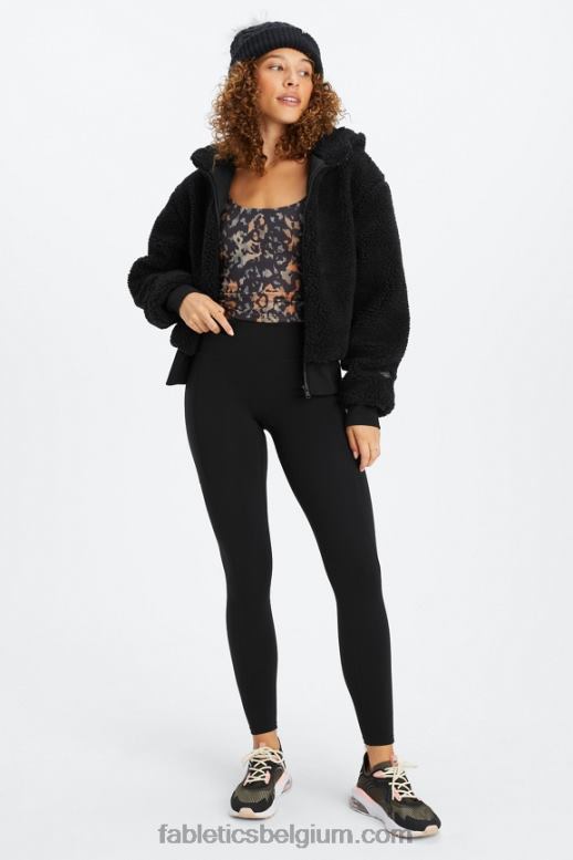 zwart vrouwen top teddy jack Fabletics LH20J2789