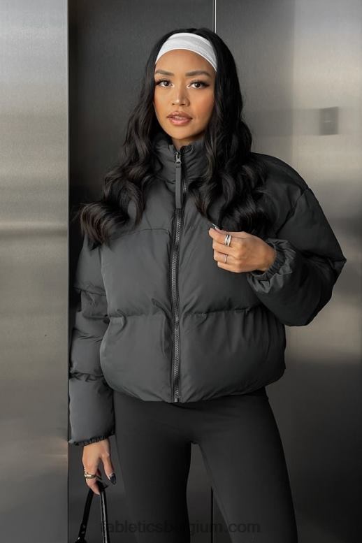 zwarte logovoering vrouwen dwalen bijgesneden kogelvis Fabletics LH20J2776