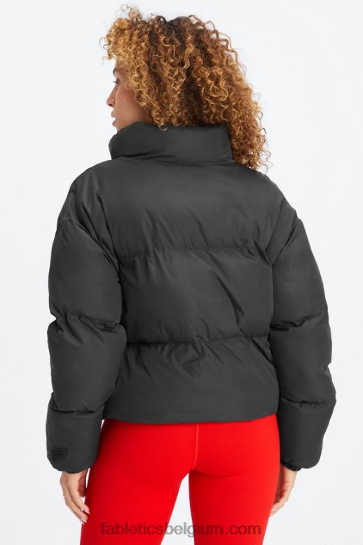 zwarte logovoering vrouwen dwalen bijgesneden kogelvis Fabletics LH20J2776
