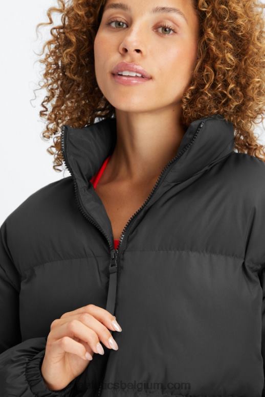 zwarte logovoering vrouwen dwalen bijgesneden kogelvis Fabletics LH20J2776