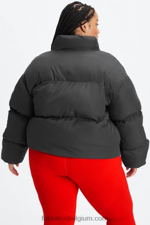 zwarte logovoering vrouwen dwalen bijgesneden kogelvis Fabletics LH20J2777