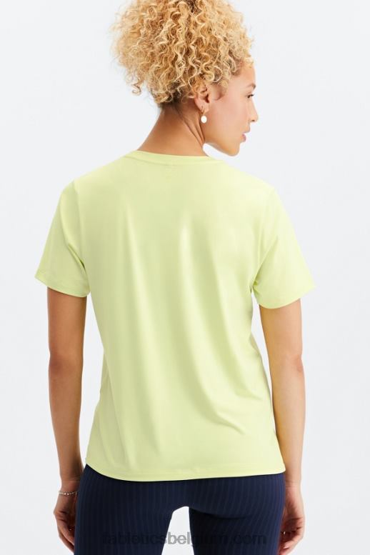 citroen creme vrouwen dry-flex T-shirt Fabletics LH20J2018