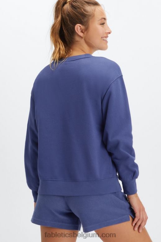 diep kobalt/aloë vrouwen rhea oversized bemanning Fabletics LH20J2029