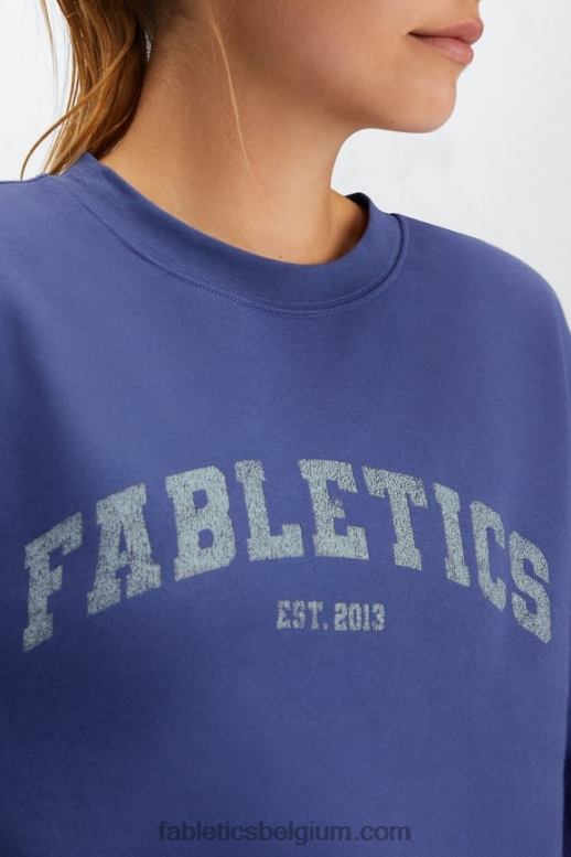 diep kobalt/aloë vrouwen rhea oversized bemanning Fabletics LH20J2029