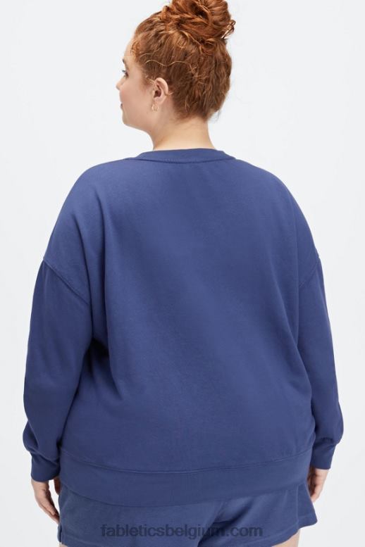 diep kobalt/aloë vrouwen rhea oversized bemanning Fabletics LH20J2030