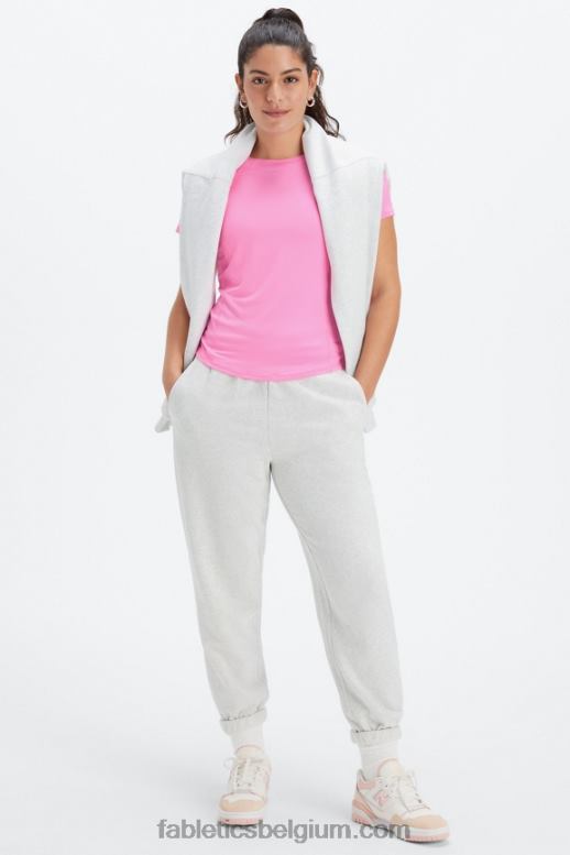 elektrische roos vrouwen phoenix lite top met korte mouwen Fabletics LH20J1990