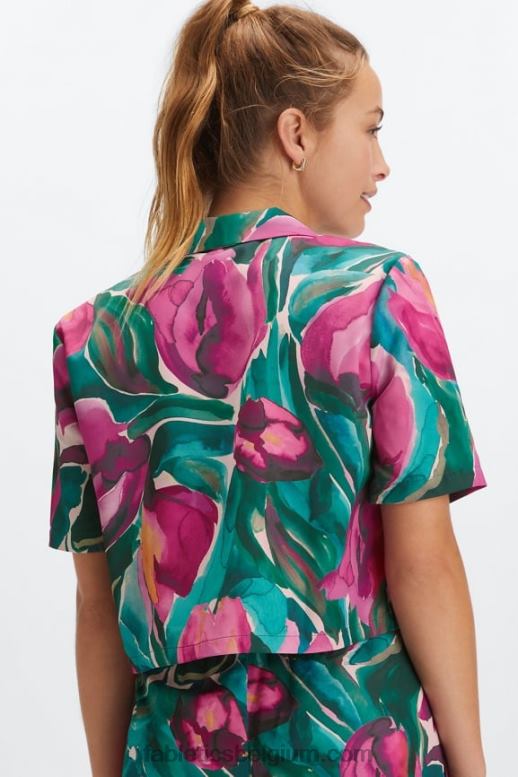 geschilderde tulpen vrouwen slaapknop ingedrukt Fabletics LH20J2033