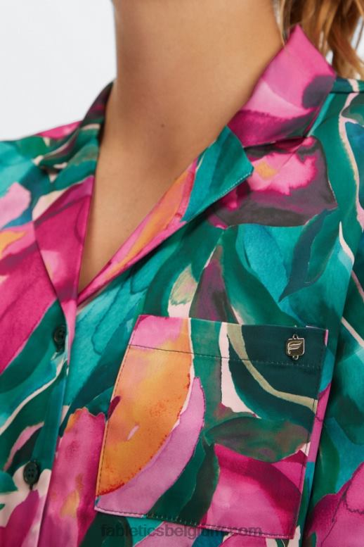 geschilderde tulpen vrouwen slaapknop ingedrukt Fabletics LH20J2033