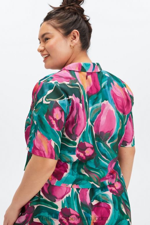 geschilderde tulpen vrouwen slaapknop ingedrukt Fabletics LH20J2034