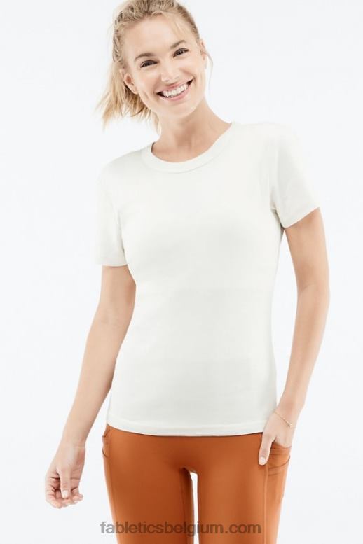 linnen vrouwen tinsley T-shirt met korte mouwen Fabletics LH20J2068