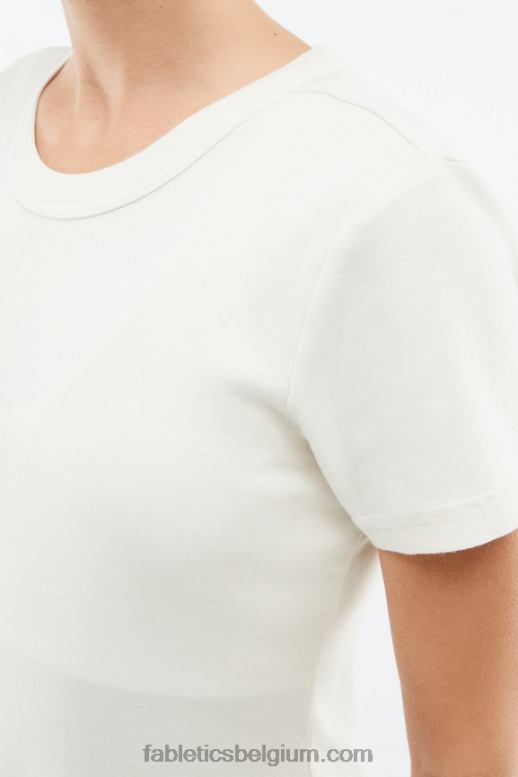 linnen vrouwen tinsley T-shirt met korte mouwen Fabletics LH20J2068