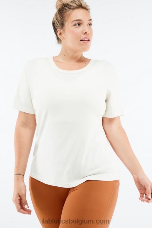 linnen vrouwen tinsley T-shirt met korte mouwen Fabletics LH20J2069