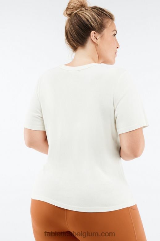 linnen vrouwen tinsley T-shirt met korte mouwen Fabletics LH20J2069