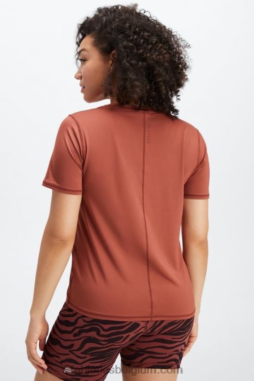 mahonie/mahonie vrouwen phoenix lite top met korte mouwen Fabletics LH20J1979